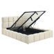 Кровать двуспальная MEBEL ELITE MURACJA 160x200 см Кремовая
