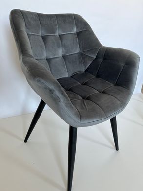 Кресло ELEGANTE Velvet Intarsio Серый фотография