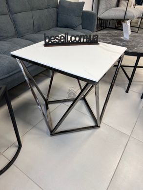 Журнальний столик SILVER B II Signal 50x50 Білий фотографія