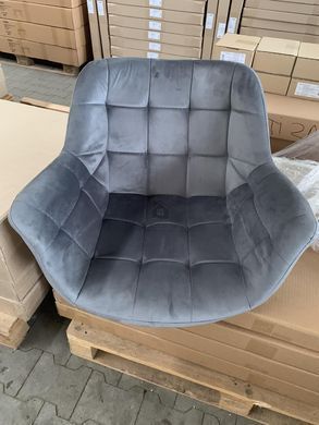 Кресло ELEGANTE Velvet Intarsio Серый фотография