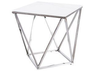 Журнальный столик SILVER B II Signal 50x50 Белый фотография