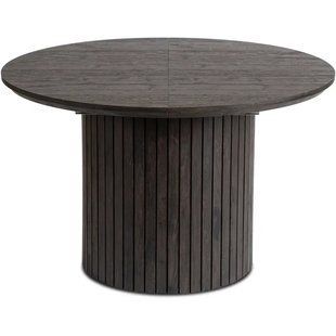 Стол круглый раскладной MEBEL ELITE CHARLES 120(160)х120 см Черный