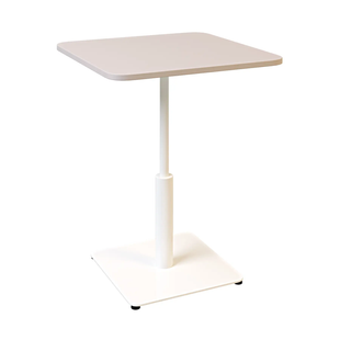 Стол Ibiza Soft light Lovko 70x70 Белый металл/кашемир фотография