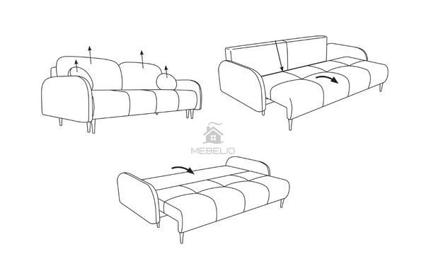 Диван розкладний CLOUD Pik Elma 05 на ніжках Perfect Home Польща