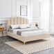 Кровать двуспальная MEBEL ELITEGEMINI Velvet&nbsp;160x200 см Беж  фотография