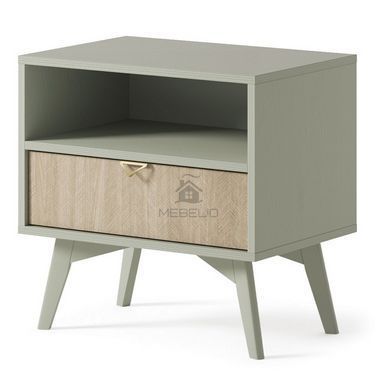 Тумба приліжкова Perfect Home Форест / Forest S54 з 1 шухлядою Евкаліпт/ялиця сканді