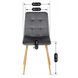 Комплект стол MEBEL ELITE HARRY 102(142)х102 см, дубовый ремесленник, и 6 стульев FREDY, серого цвета