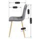 Комплект стол MEBEL ELITE HARRY 102(142)х102 см, дубовый ремесленник, и 6 стульев FREDY, серого цвета