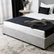 Ліжко двоспальне оксамитове MEBEL ELITE ANDRE Velvet 160x200  Світло Сірий