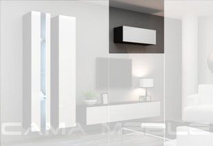 Витрина навесная VIGO Cama 90 Черный Мат / Белый Глянец фотография
