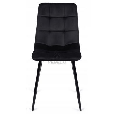 Комплект стіл MEBEL ELITE MAX 80(160)х80 см,дуб Craft/чорний, та 6 чорних стільців PERU
