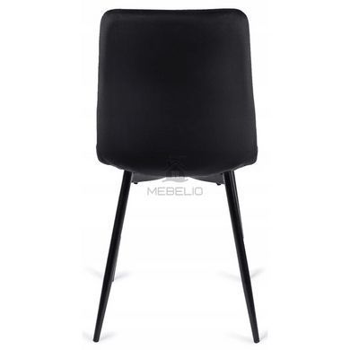Комплект стіл MEBEL ELITE MAX 80(160)х80 см,дуб Craft/чорний, та 6 чорних стільців PERU