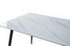 Стіл SABA CERAMIC Intarsio 130x70 Білий Глянець Кераміка Чорний Мат