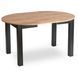 Комплект стіл MEBEL ELITE HARRY 102(142)х102 см дуб Craft/чорний, і 4 Стільці ROBIN 2 Чорні