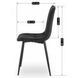 Комплект стіл MEBEL ELITE HARRY 102(142)х102 см дуб Craft/чорний, і 4 Стільці ROBIN 2 Чорні