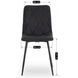 Комплект стіл MEBEL ELITE HARRY 102(142)х102 см дуб Craft/чорний, і 4 Стільці ROBIN 2 Чорні