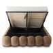 Кровать двуспальная MEBEL ELITE ANKARA 160x200 см Коричневый Букле