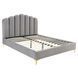 Кровать двуспальная MEBEL ELITE GEMINI Velvet&nbsp; 160x200 см Серый