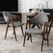 Стул MEBEL ELITE RUIZ ткань серый/орех