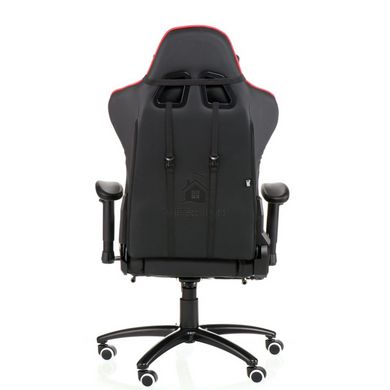 Офісне крісло EXTREMERACE BLACK/RED/WHITE WITH FOOTREST Special4You Чорно-червоний фотографія