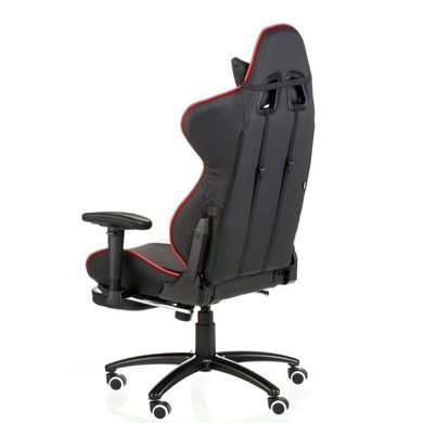 Компьютерное кресло EXTREMERACE BLACK/RED/WHITE WITH FOOTREST  Special4You Черно-красный фотография