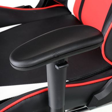 Офісне крісло EXTREMERACE BLACK/RED/WHITE WITH FOOTREST Special4You Чорно-червоний фотографія