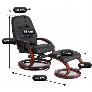 Кресло массажное MEBEL ELITE CANO Черный
