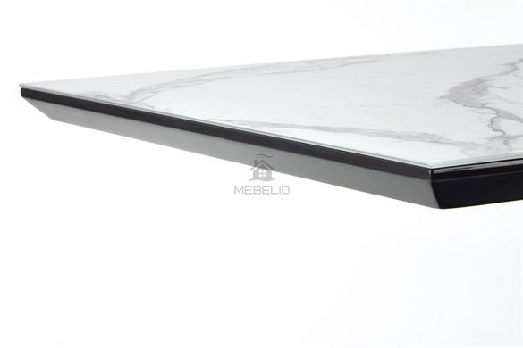 Стол раскладной DIESEL Керамика Halmar 160(200)x90 Эффект Мрамора Белый