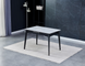 Стіл розкладний BERLIN CERAMIC Intarsio 111(140)x75 Білий Глянець Кераміка Чорний
