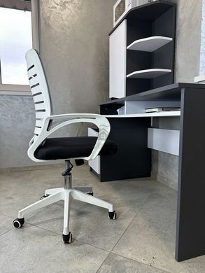 Крісло обертове комп'ютерне/офісне OC-618W Perfect Home Україна Сірий