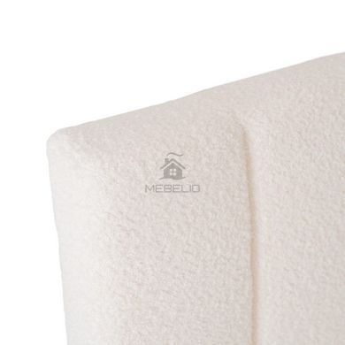 Ліжко MEBEL ELITE VILLEMO 90x200 см Кремовий букле