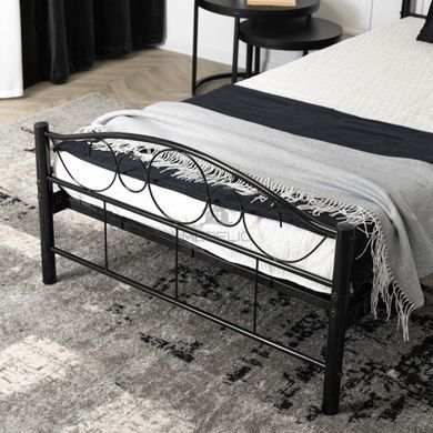 Кровать металлическая GRIFFIN MEBEL ELITE GRIFFIN 90x200 Черный фотография