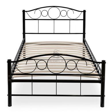 Кровать металлическая GRIFFIN MEBEL ELITE GRIFFIN 90x200 Черный фотография