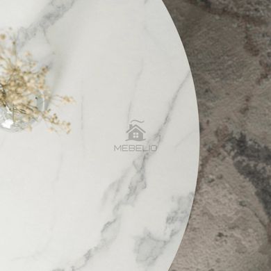 Журнальный столик AGNES MAX MEBEL ELITE 80x80 Белый Мрамор