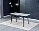 Стіл розкладний BERLIN CERAMIC Intarsio 111(140)x75 Сірий Глянець Кераміка Чорний
