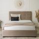 copy_Кровать двуспальная бархатная 160x200 MEBEL ELITE TINGA Velvet Беж