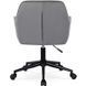 Стул офисный поворотный бархатный MEBEL ELITE LUCY Velvet  Серый